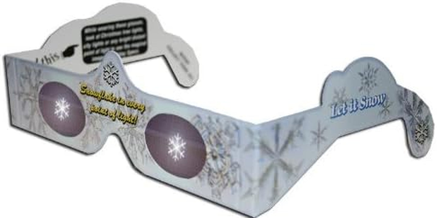 3D Christmas Glasses - 10 Pack - Hologram Holiday Images