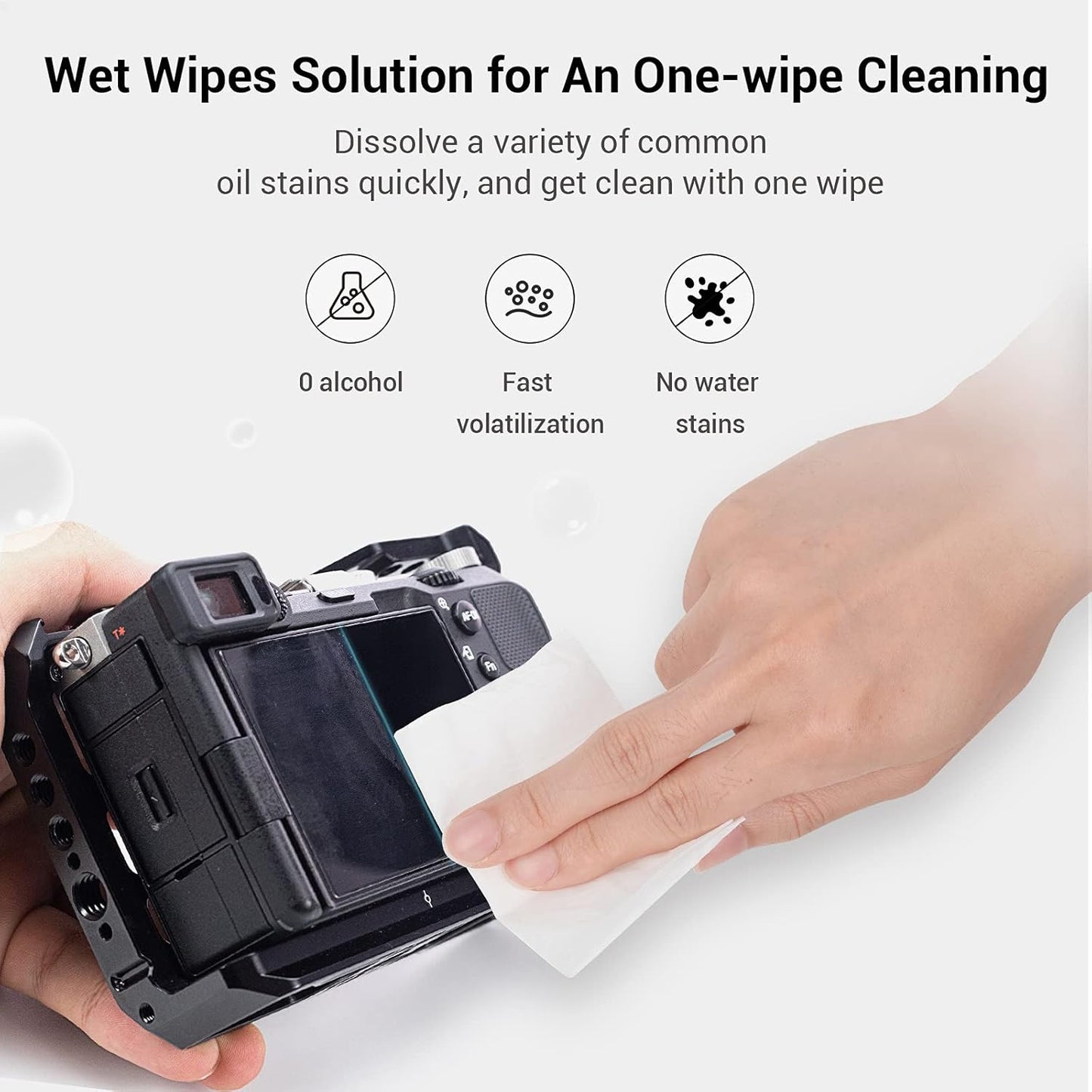 Selection Wet & Dry Cleaning Kit, Microfiber Lens Cloth & Wipe, Glass Cleaner Cloth for Electronics Camera Photography Screens Laptop, No Scratch Design, 15 Pack - 3302