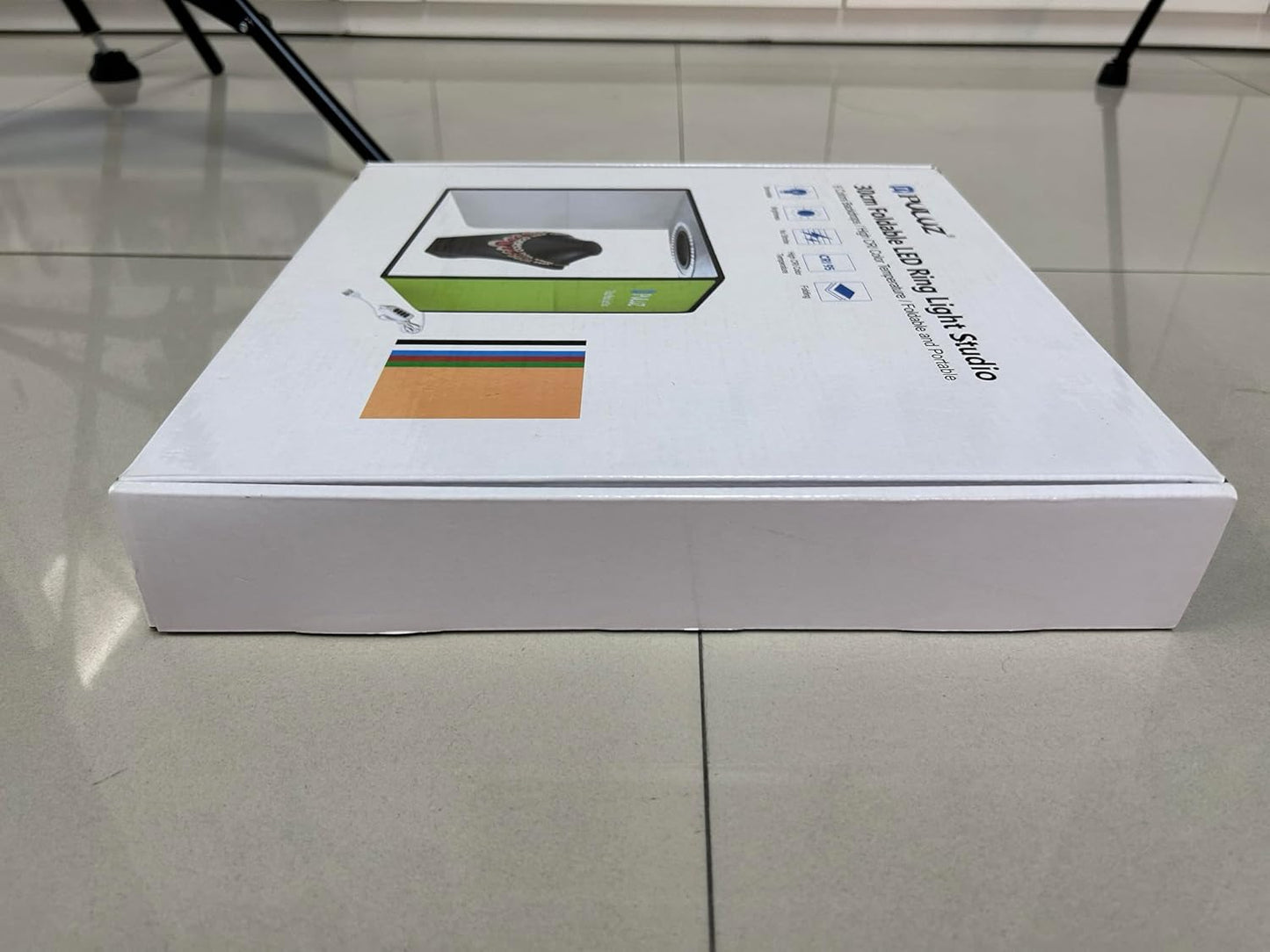 11.8" Photo Light Box, Portable Folding Light Box Photography for Product,Led Light Photo Box with 6 Colors Backdrops