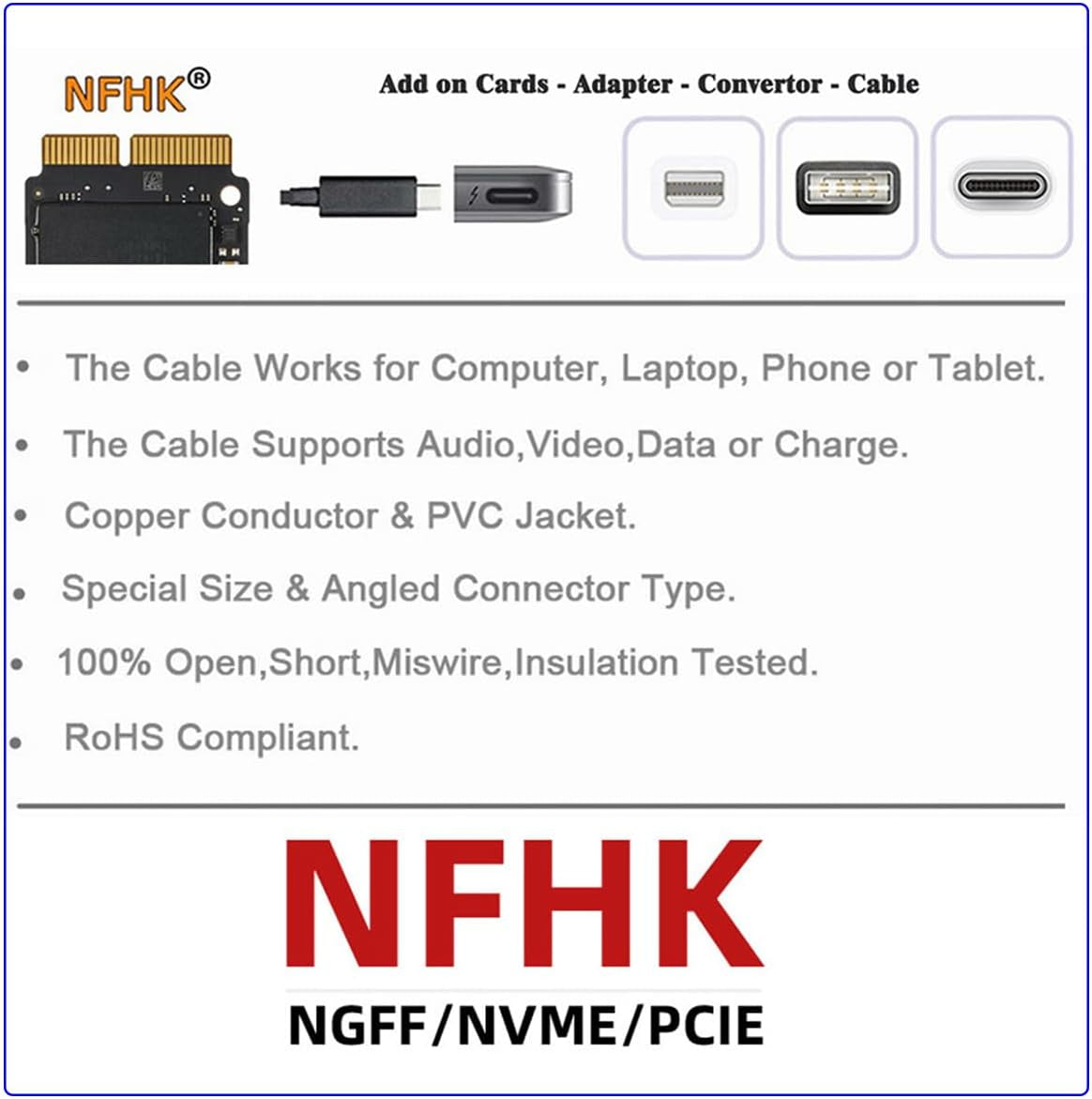 2 in 1 Combo Mini PCI- E 2 Lane M.2 NGFF & Msata SSD to SATA 3.0 III Adapter Converter PCBA