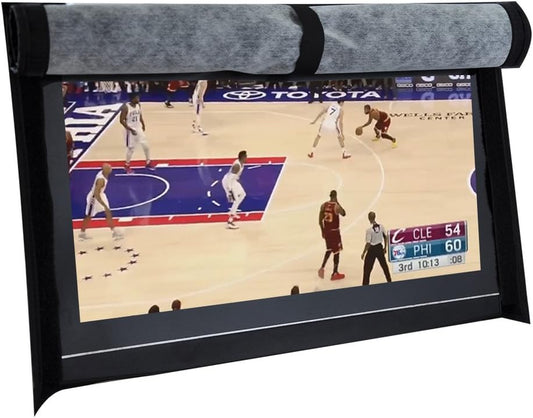 Outdoor 40"-43" TV Set Cover,Scratch Resistant Liner Protect LED Screen Best-Compatible with Standard Mounts and Stands (Black)